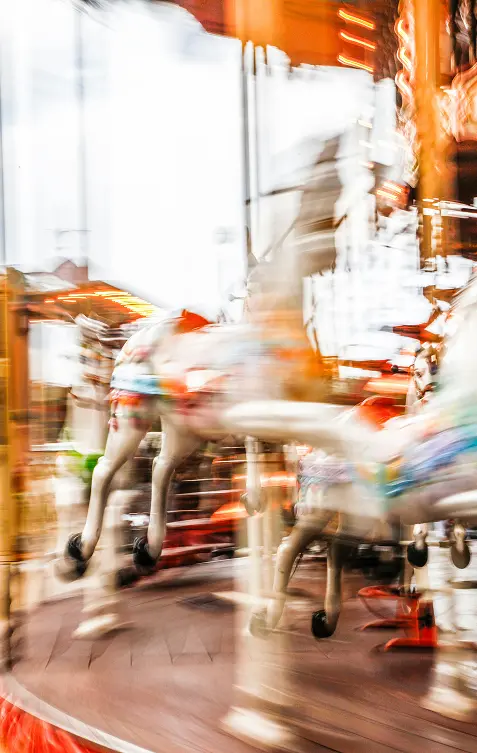 Carousel in motion