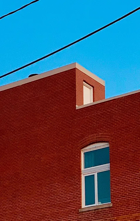 Tall, narrow hotel building