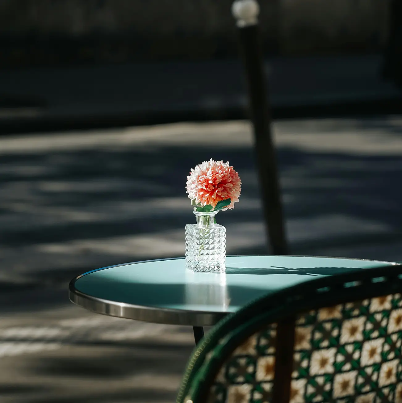 Flower in a vase on a table